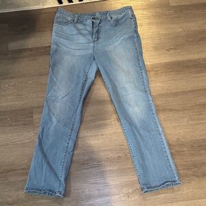 St. John's Bay Light Blue Straight Leg Jeans